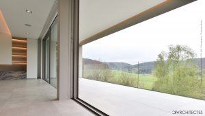 036-Roodt-Villa-Luxe-Luxembourg-CFA-CFArchitectes-Marbre-Minimal windows-Curtain wall-villa